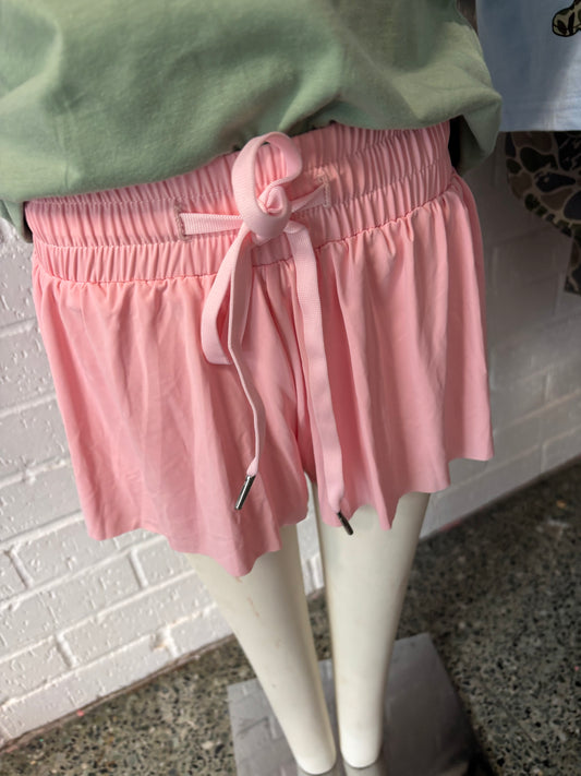 Pink swing shorts