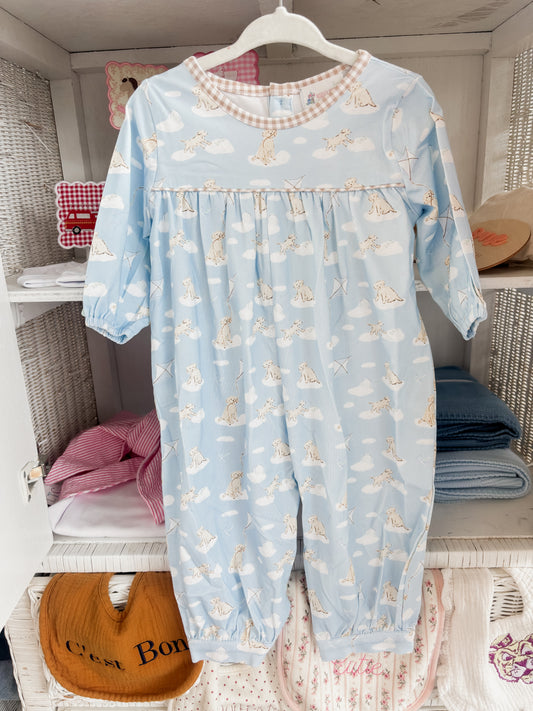 Pima Sky Pup Boys Romper