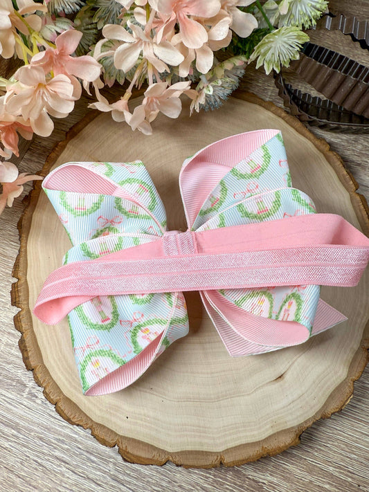 Pastel Nutcracker Double Layer Bow Headband: Christmas 2025