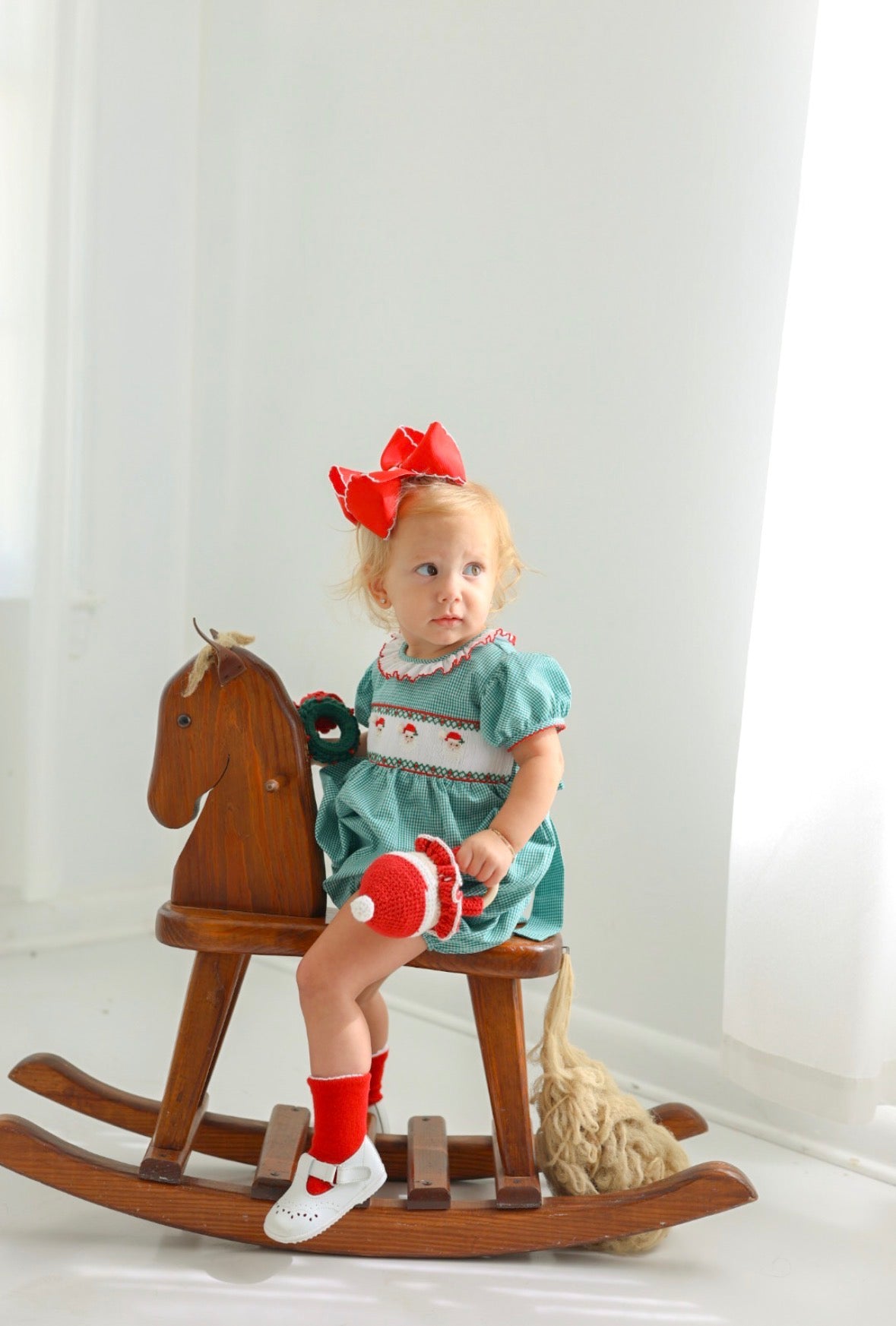 HANDMADE baby Christmas rattle (ETA: can take up to 2 weeks to make)
