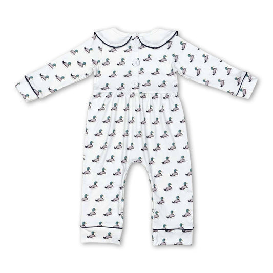 Long sleeves duck baby kids romper