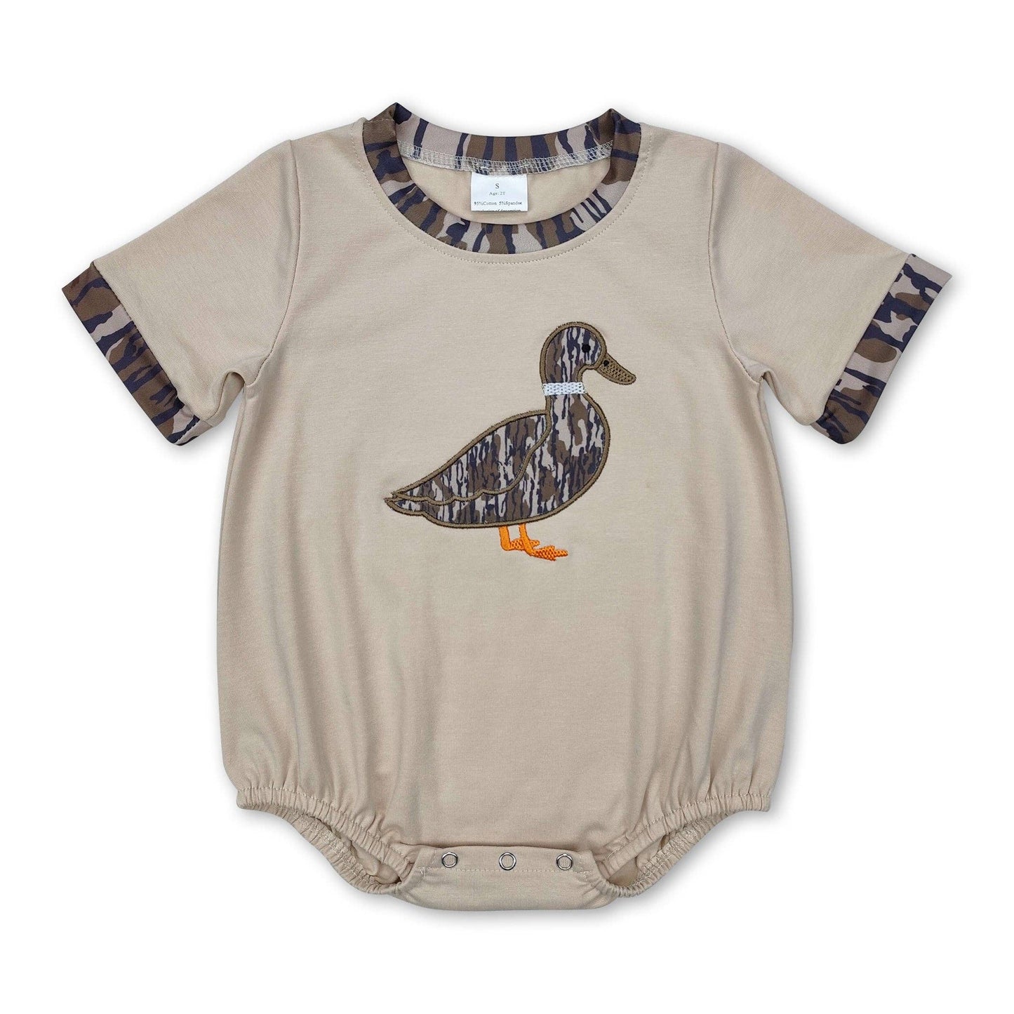 duck baby boy romper