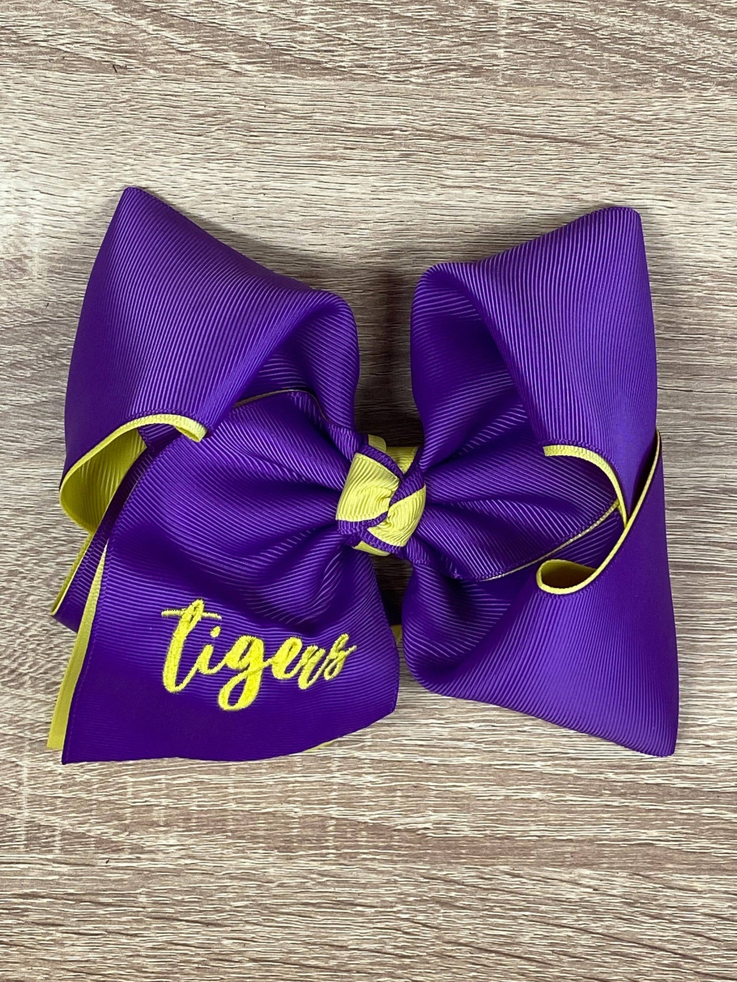 Double Layer School Spirit Hair Bows: Game Day Team Bows