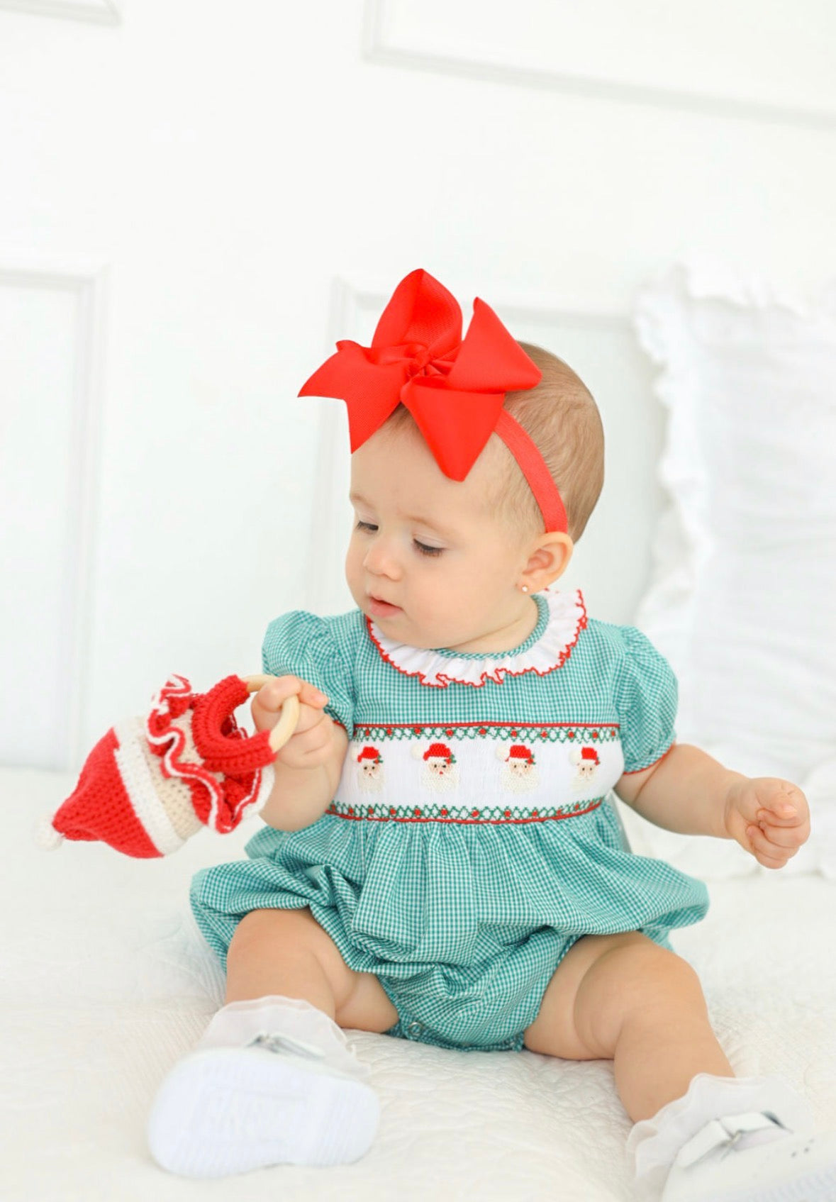 HANDMADE baby Christmas rattle (ETA: can take up to 2 weeks to make)