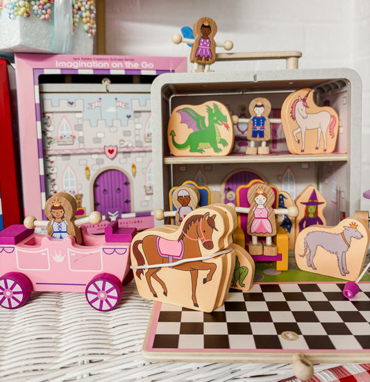 Wooden Castle Suitcase