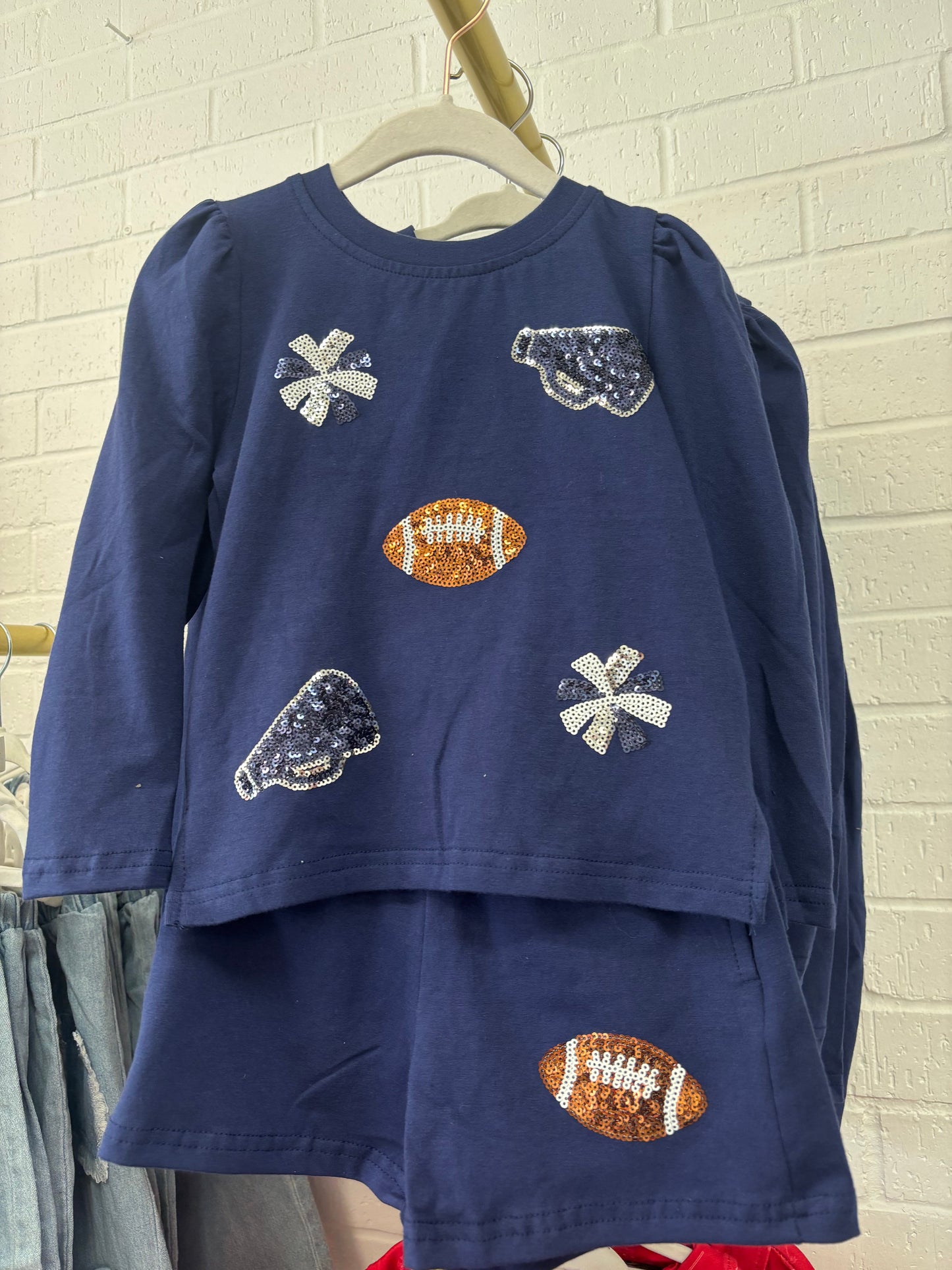 Sparked football navy set
