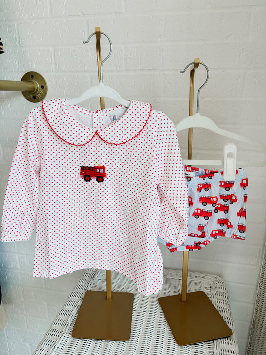 Fire Truck Bloomer Set
