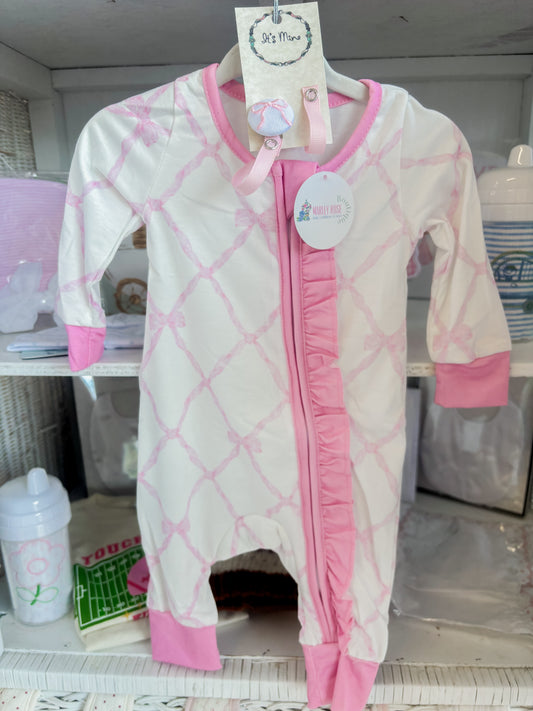 Baby Girl Bow Sleeper