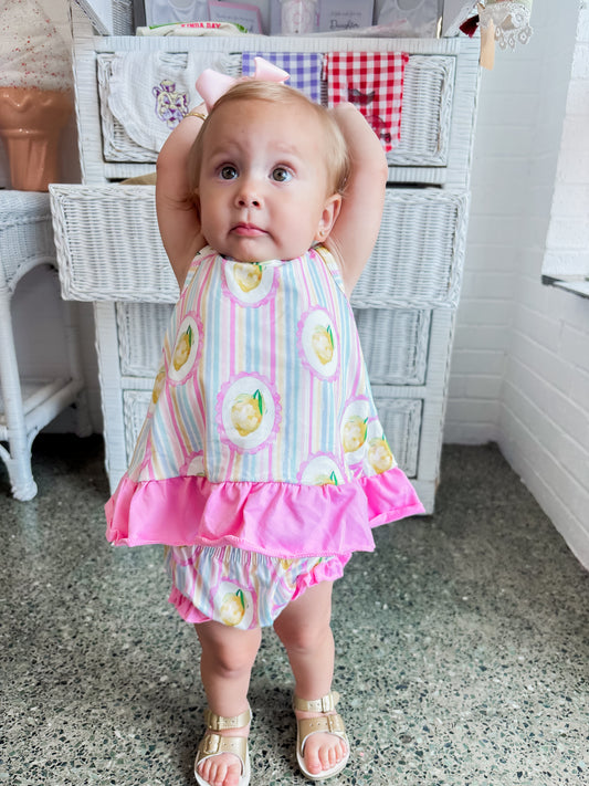 Lemon Diaper Set