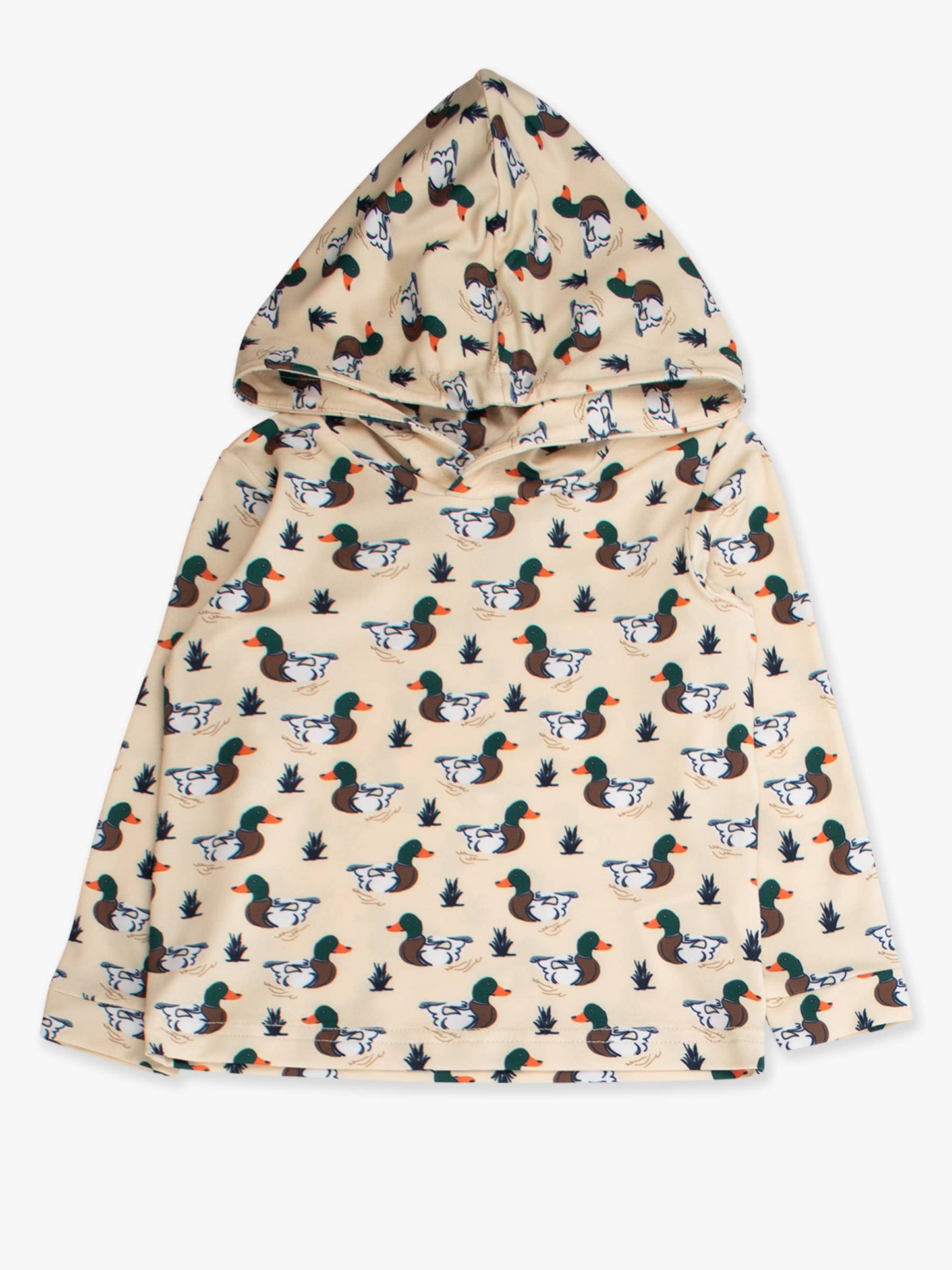 Boys Mallard Marsh Duck Performance Hooded Shirt
