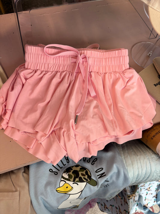 Pink swing shorts