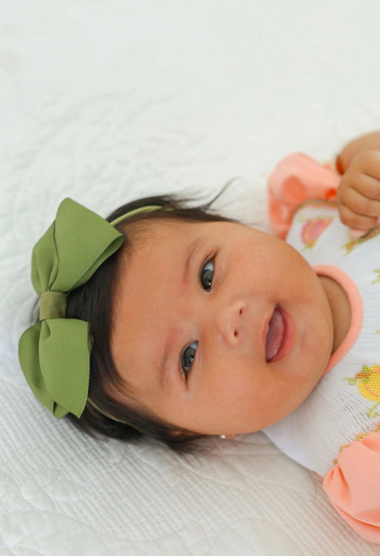 Hand smocked pumpkin bubble