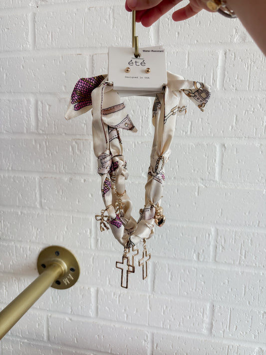 Scarf Necklace Set