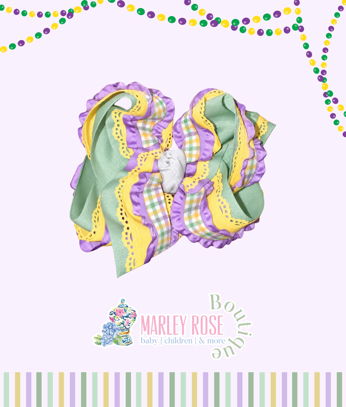 Mardi Gras Bow XTRA LARGE