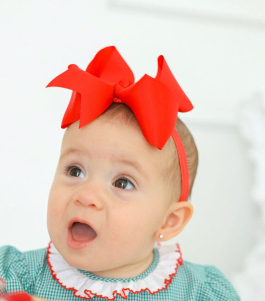 Red Bow Headband