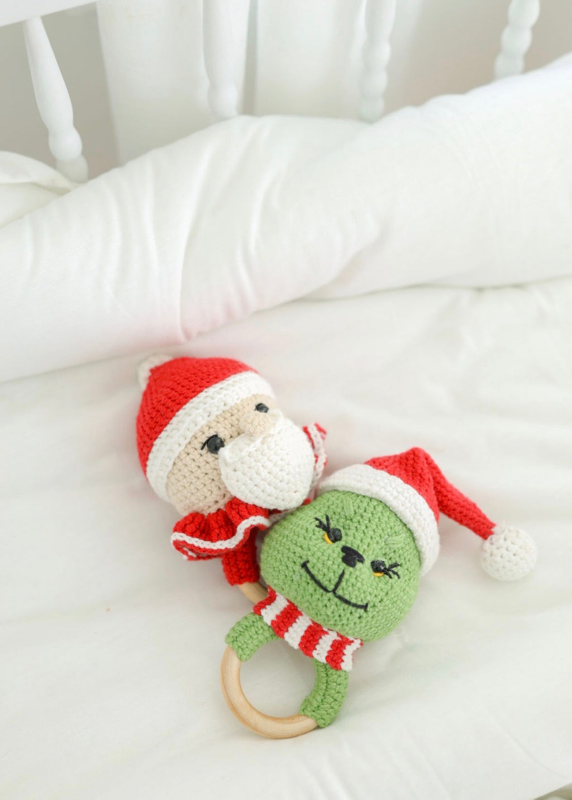 HANDMADE baby Christmas rattle (ETA: can take up to 2 weeks to make)