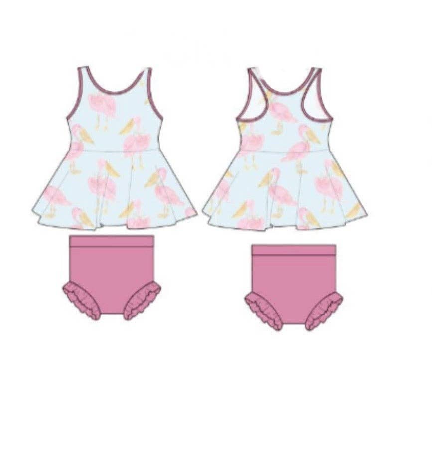 Pink Pelican Razorback Peplum Set