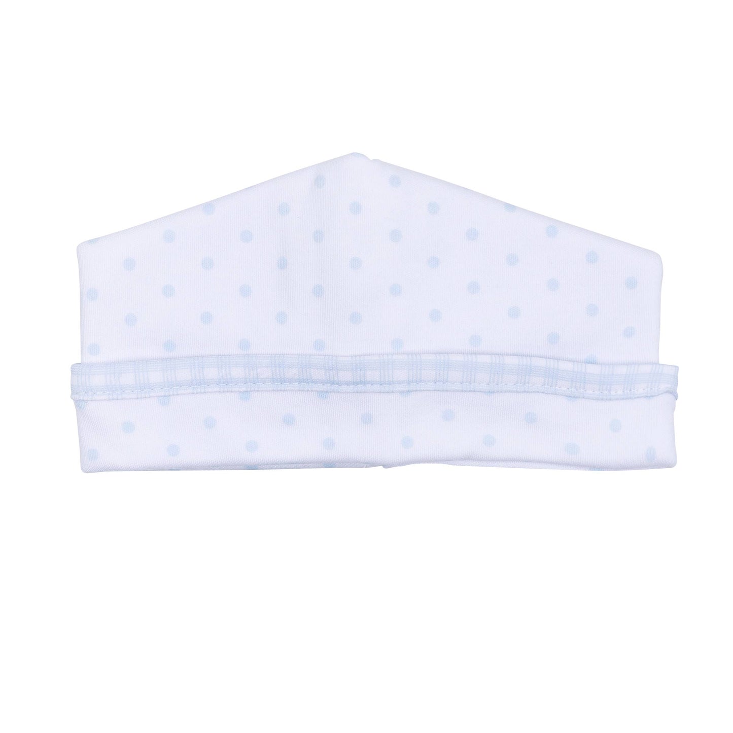 Gingham Dots Hat - Blue